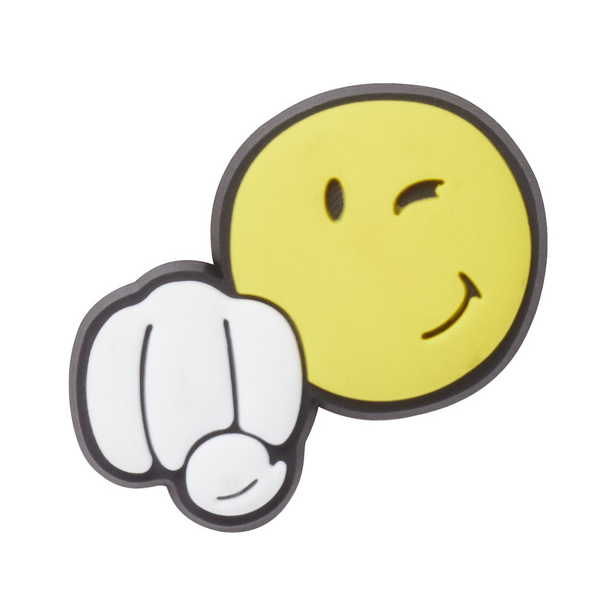 Jibbitz crocs smiley fist bump
