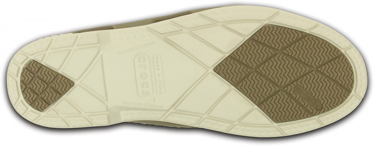 Pantofi Crocs Women\'s Beach Line Hybrid Boat Shoe Maro - Khaki/Stucco - 3 | YEO