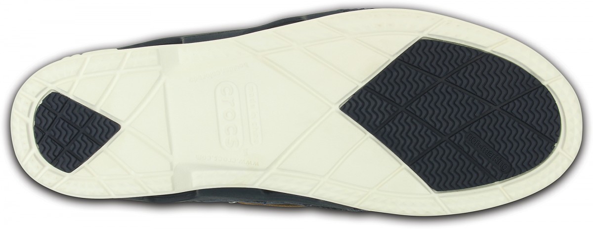 Pantofi Crocs Women\'s Beach Line Hybrid Boat Shoe Albastru - Navy/White - 3 | YEO