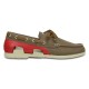 Pantofi Crocs Men's Beach Line Lace-up Boat Shoe Culoare Maro - Walnut/Stucco