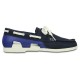 Pantofi Crocs Men's Beach Line Lace-up Boat Shoe Culoare Albastru - Navy/White