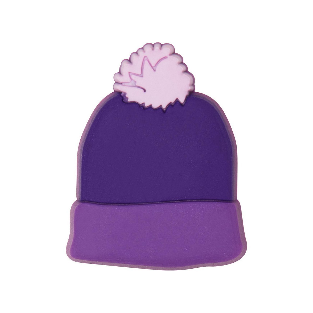 Jibbitz crocs purple beanie