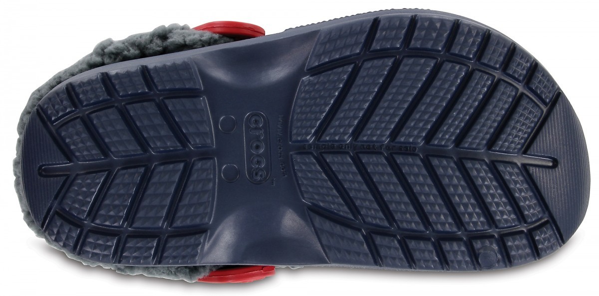 Saboti Crocs Kids\' Classic Blitzen III Lined Clog Albastru - Navy/Slate Grey - 3 | YEO