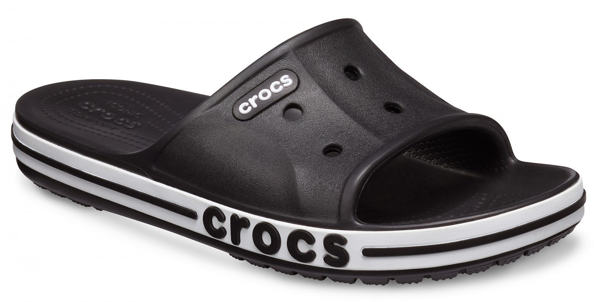 Papuci Crocs Bayaband Slide Negru - Black/White - 1 | YEO