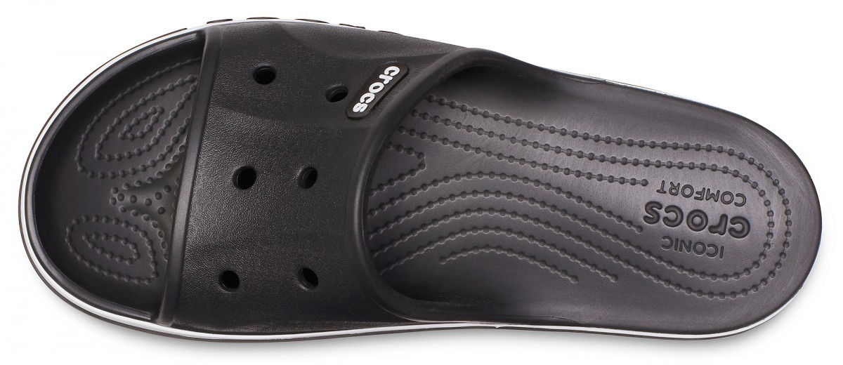 Papuci Crocs Bayaband Slide Negru - Black/White - 2 | YEO