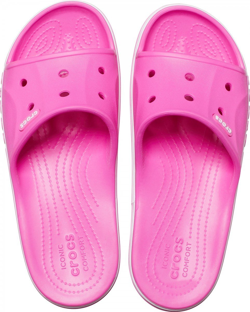 Papuci Crocs Bayaband Slide Roz - Electric Pink - 2 | YEO