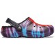 Saboti Crocs Classic Tie-Dye Lined Clog Culoare Multicolor - Multi/Black