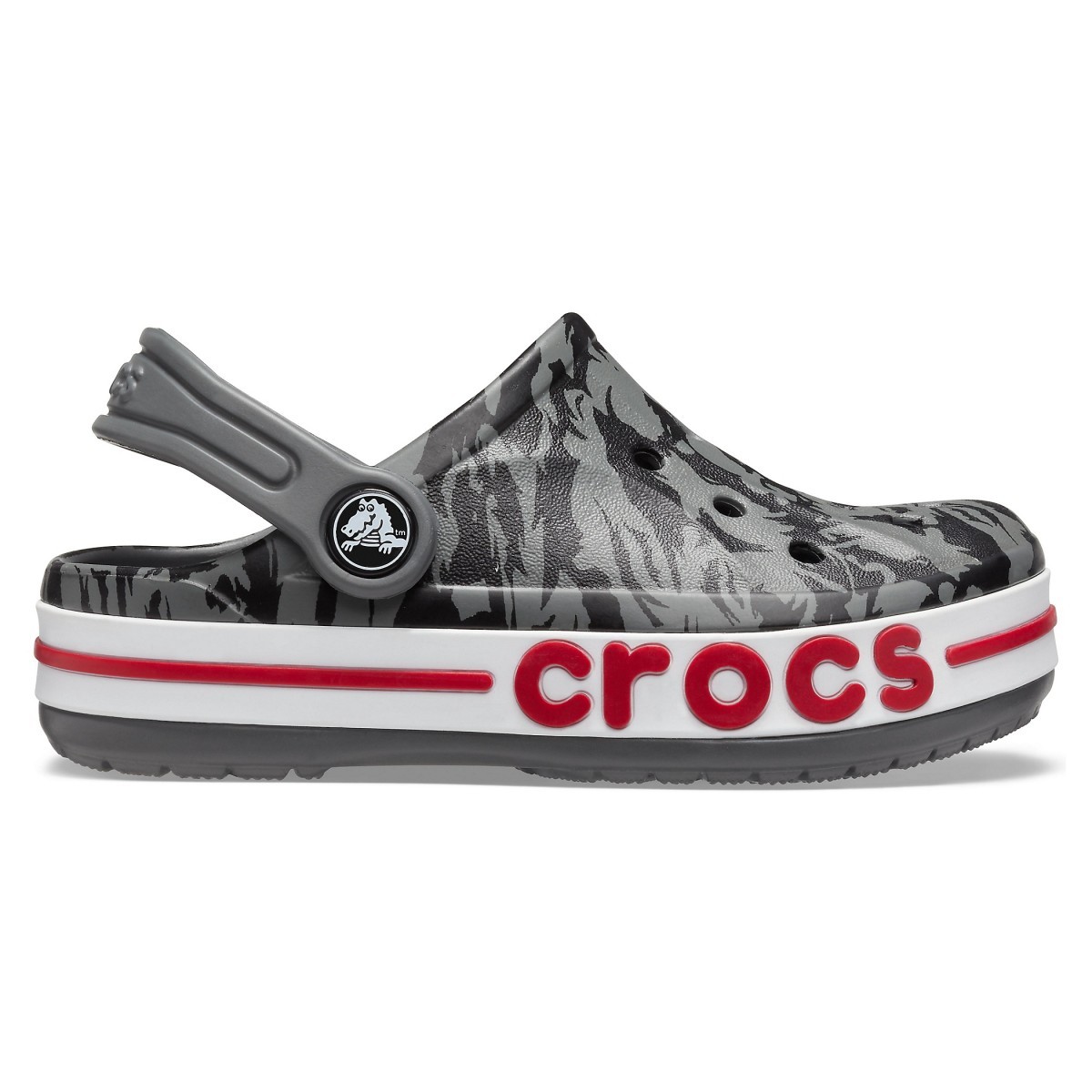 Saboti Crocs Kids’ Bayaband Seasonal Printed Clog Gri – Slate Grey Bayaband