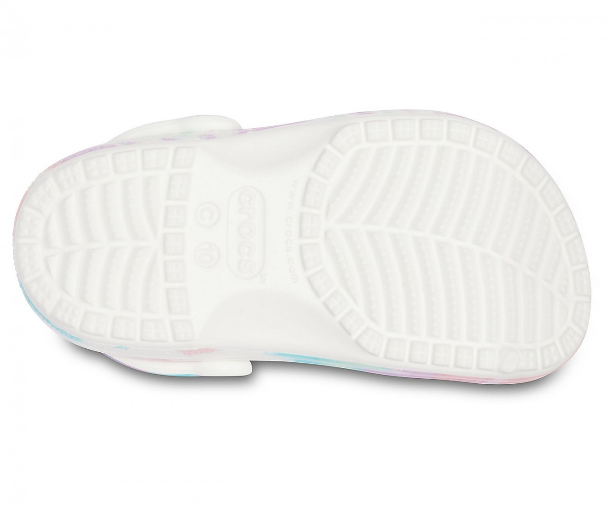 Saboți Crocs Kids\' Classic Tie-Dye Graphic Clog Multicolor - Fresco/Multi - 3 | YEO