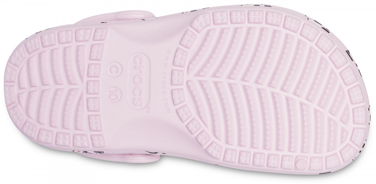 Saboți Crocs Kids\' Classic Panda Print Clog Roz - Ballerina Pink - 3 | YEO