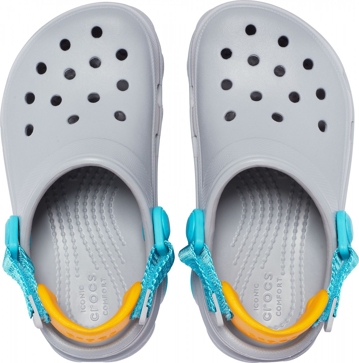 Saboți Crocs Kids\' Classic All-Terrain Clog Gri - Light Grey - 2 | YEO