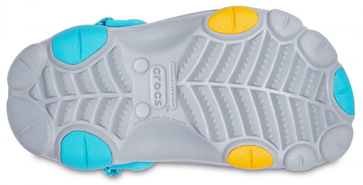 Saboți Crocs Kids\' Classic All-Terrain Clog Gri - Light Grey - 3 | YEO