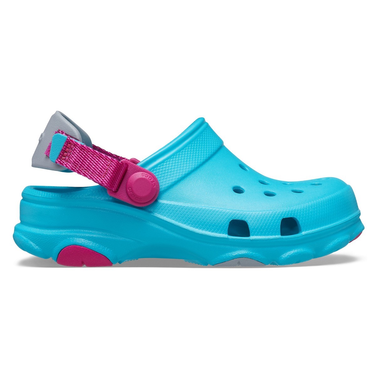Saboți Crocs Kids\' Classic All-Terrain Clog Albastru deschis - Digital Aqua