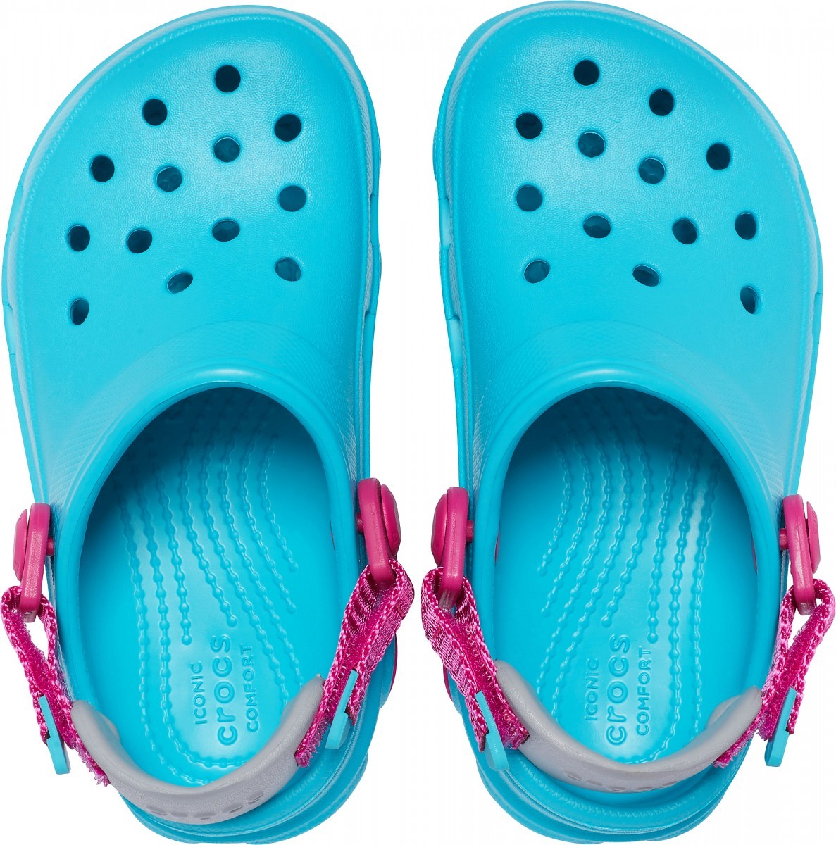 Saboți Crocs Kids\' Classic All-Terrain Clog Albastru deschis - Digital Aqua - 2 | YEO
