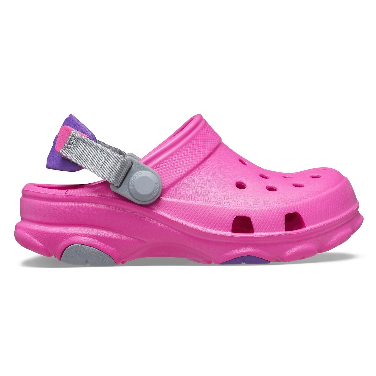 Saboți Crocs Kids\' Classic All-Terrain Clog Roz - Electric Pink