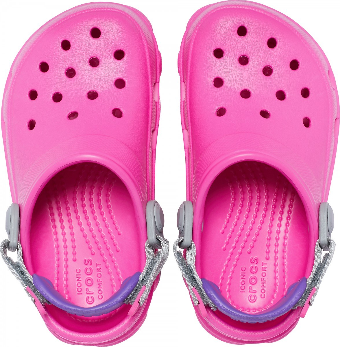 Saboți Crocs Kids\' Classic All-Terrain Clog Roz - Electric Pink - 2 | YEO