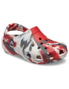 Saboți Crocs Kids' Classic... Roșu - Flame/White 2