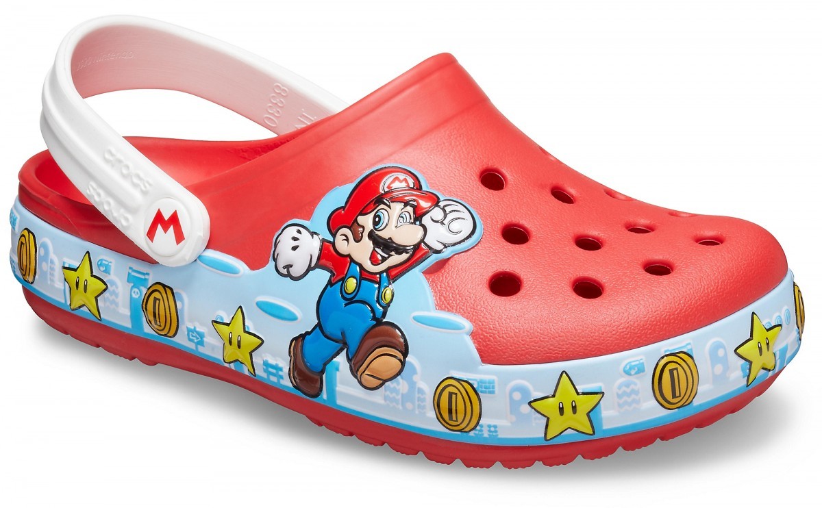 Saboți Crocs Fun Lab Super Mario Lights Clog Rosu - Flame - 1 | YEO