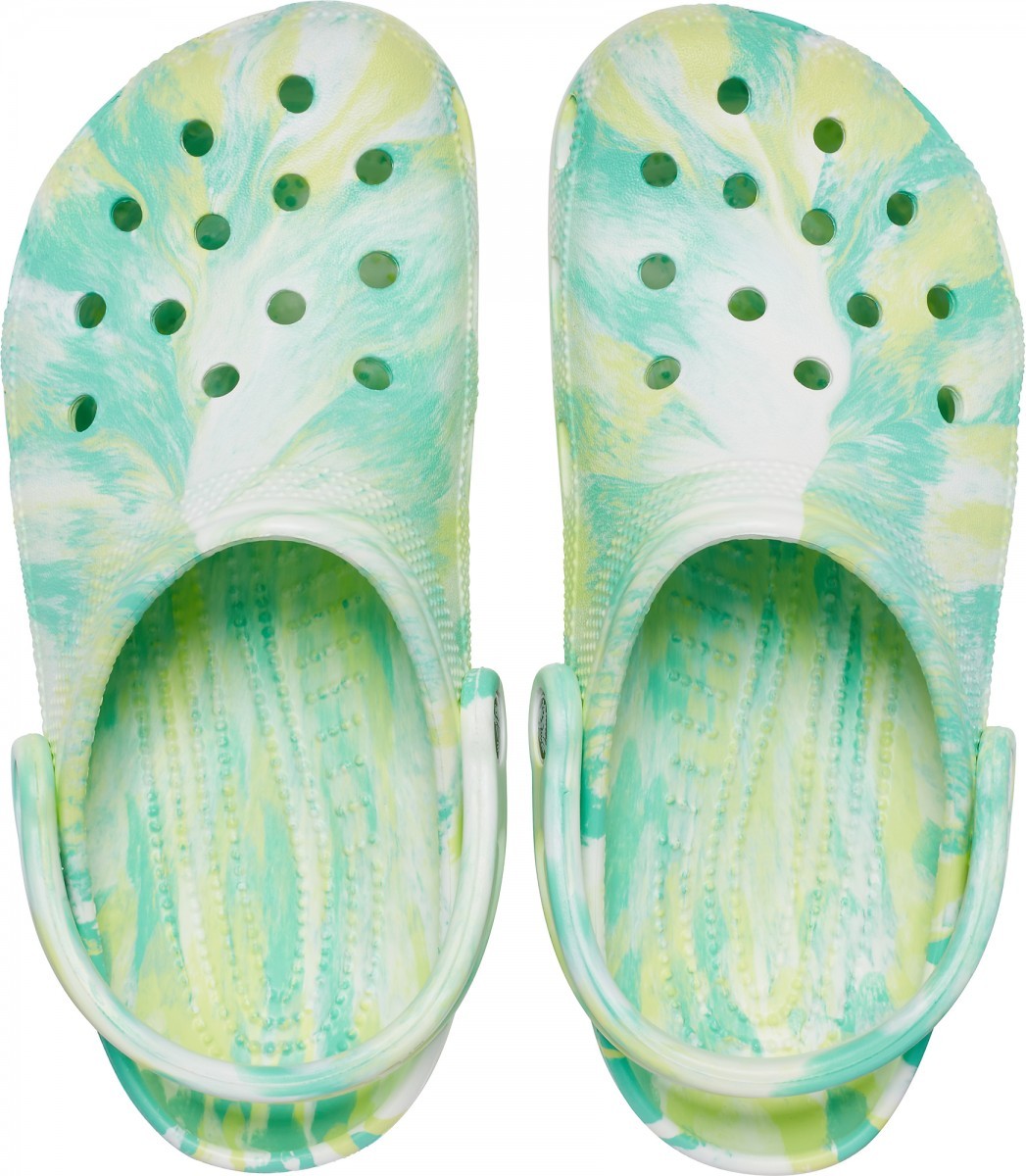 Saboți Crocs Classic Marbled Clog Verde - Pistachio/Multi - 2 | YEO