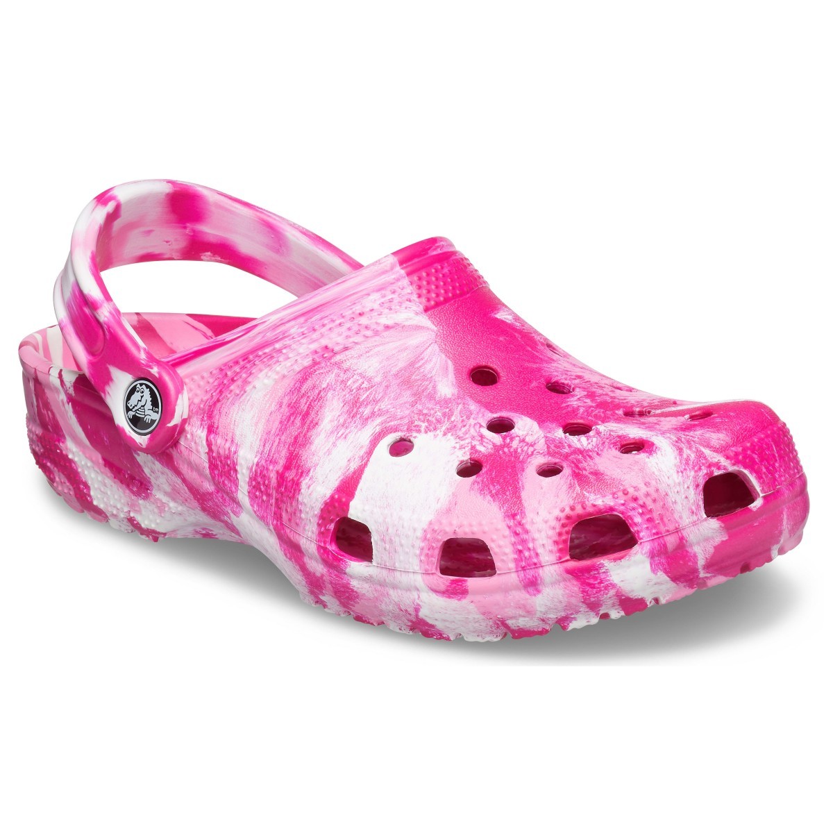 Saboți Crocs Classic Marbled Clog Roz - Candy Pink/Pink Lemonade - 1 | YEO