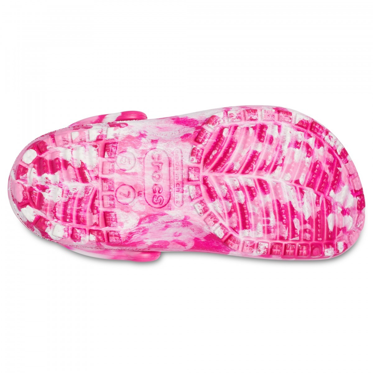 Saboți Crocs Classic Marbled Clog Roz - Candy Pink/Pink Lemonade - 2 | YEO
