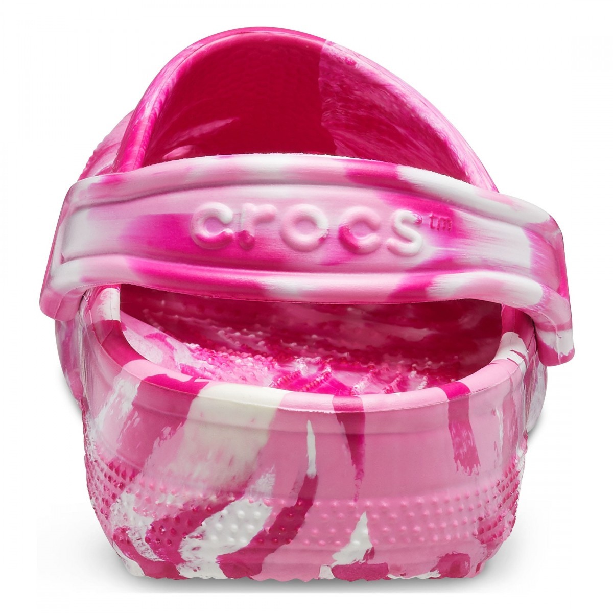 Saboți Crocs Classic Marbled Clog Roz - Candy Pink/Pink Lemonade - 3 | YEO