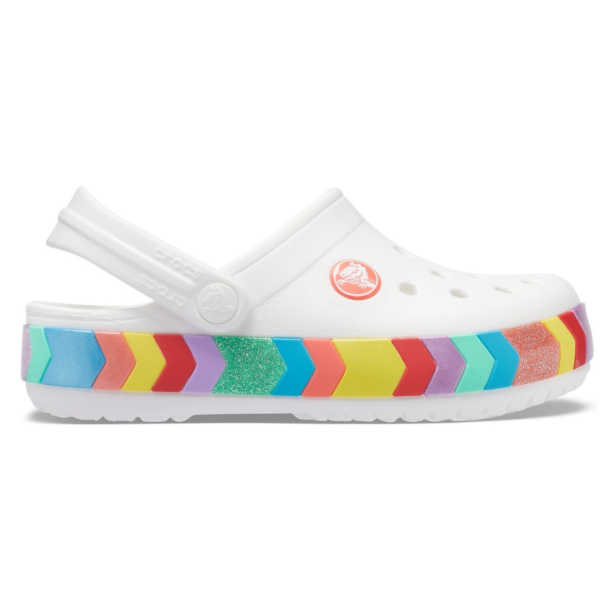 Saboți crocs kids' crocband chevron beaded clog