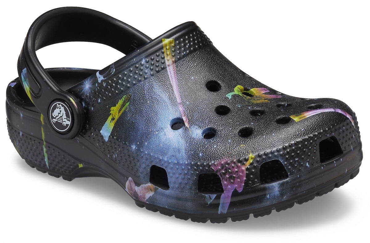 Saboți Crocs Kids\' Classic Out of this World II Clog Negru - Black - 1 | YEO