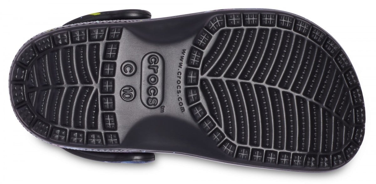 Saboți Crocs Kids\' Classic Out of this World II Clog Negru - Black - 3 | YEO