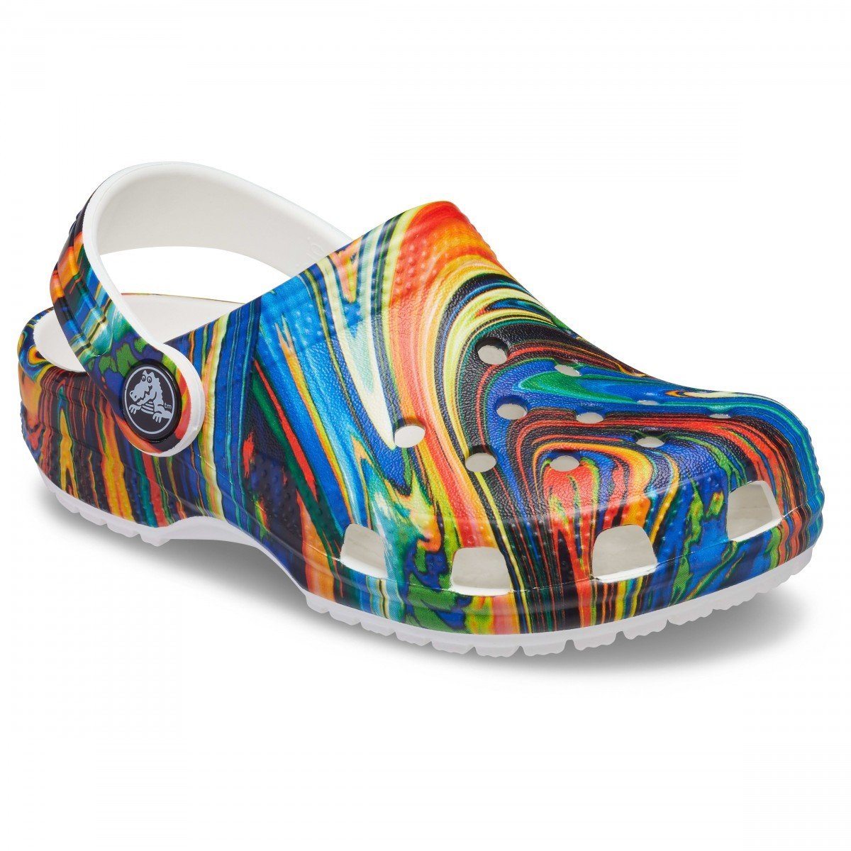 Saboți Crocs Kids\' Classic Out of this World II Clog Albastru - Bright Cobalt/White - 2 | YEO
