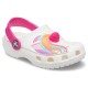 Saboți Crocs Fun Lab Classic I AM Unicorn Clog Culoare Alb - White
