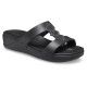 Papuci Crocs Monterey Shimmer Slip-On Wedge Culoare Negru - Black