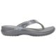 Șlapi Crocs Women's Capri V Sequin Flip Culoare Argintiu - Silver