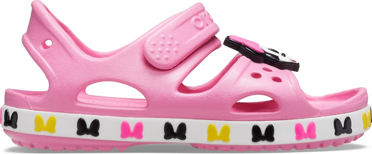 Sandale Crocs Fun Lab Crocband Disney Minnie Mouse Sandal Roz - Pink Lemonade - 1 | YEO