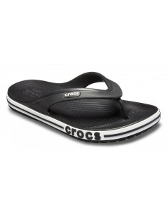 Șlapi Crocs Bayaband Flip Negru - Black/White 2