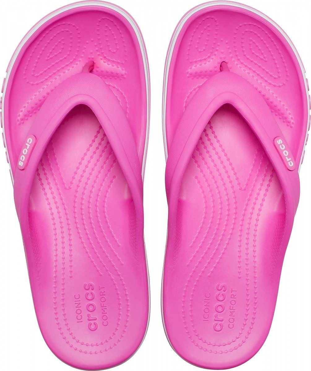Șlapi Crocs Bayaband Flip Roz - Electric Pink - 1 | YEO