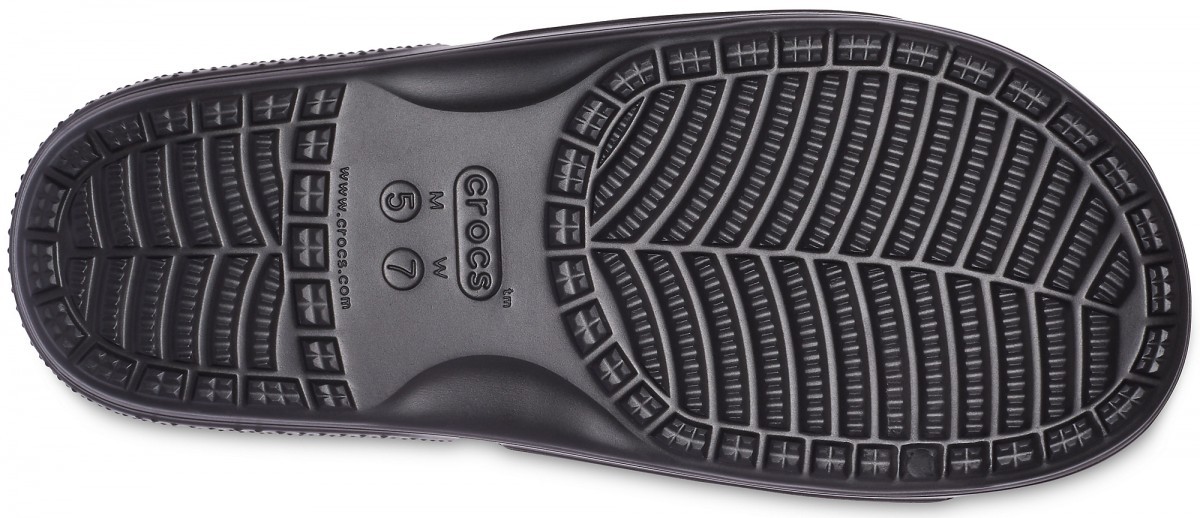 Papuci Crocs Classic Crocs Colorblock Slide Negru - Black/Flame - 3 | YEO