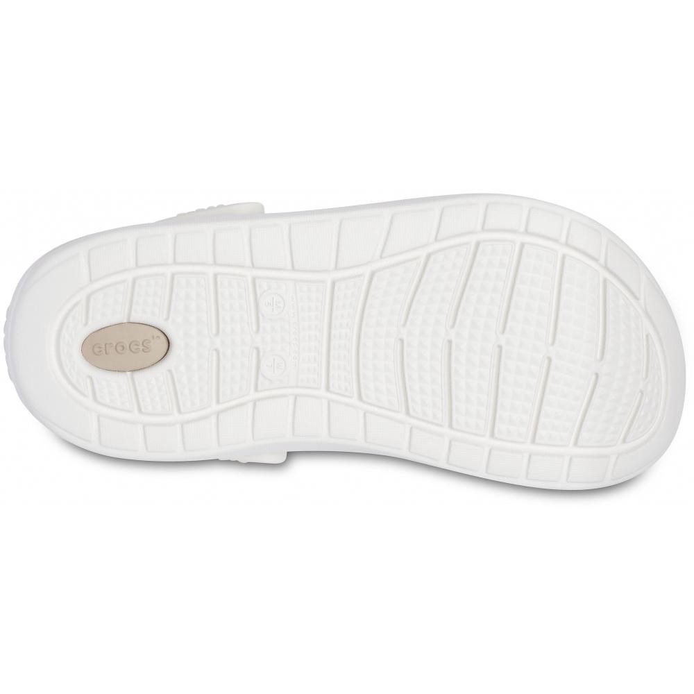 Saboți Crocs LiteRide Printed Camo Clog Alb - Almost White - 3 | YEO