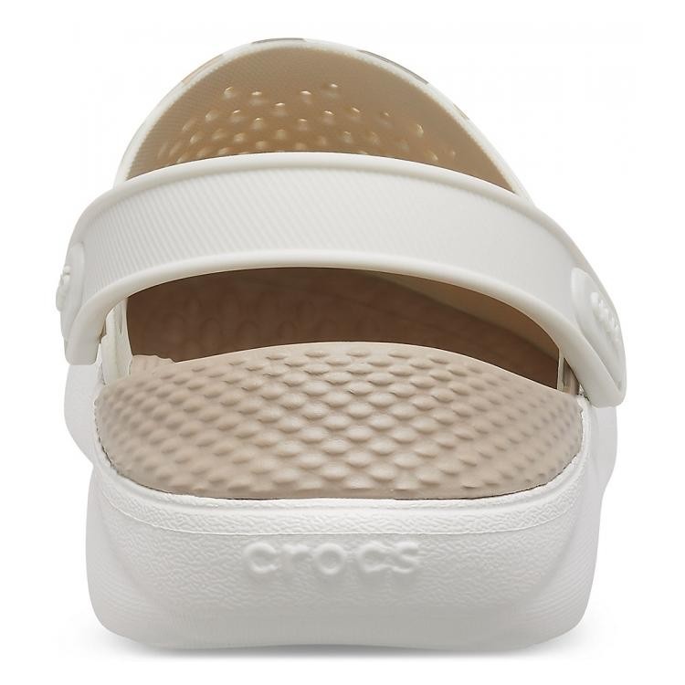 Saboți Crocs LiteRide Printed Camo Clog Alb - Almost White - 4 | YEO