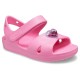 Sandale Crocs Classic Cross-Strap Charm Sandal Culoare Roz - Pink Lemonade