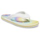 Șlapi Crocs Women's Crocband Tie-Dye Flip Culoare Alb - White/Multi