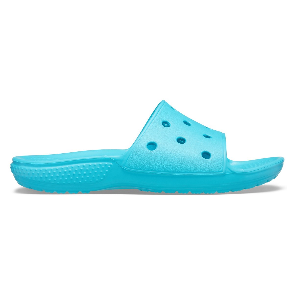 Papuci Kid’s Classic Crocs Slide Albastru deschis – Digital Aqua Albastru imagine 2022