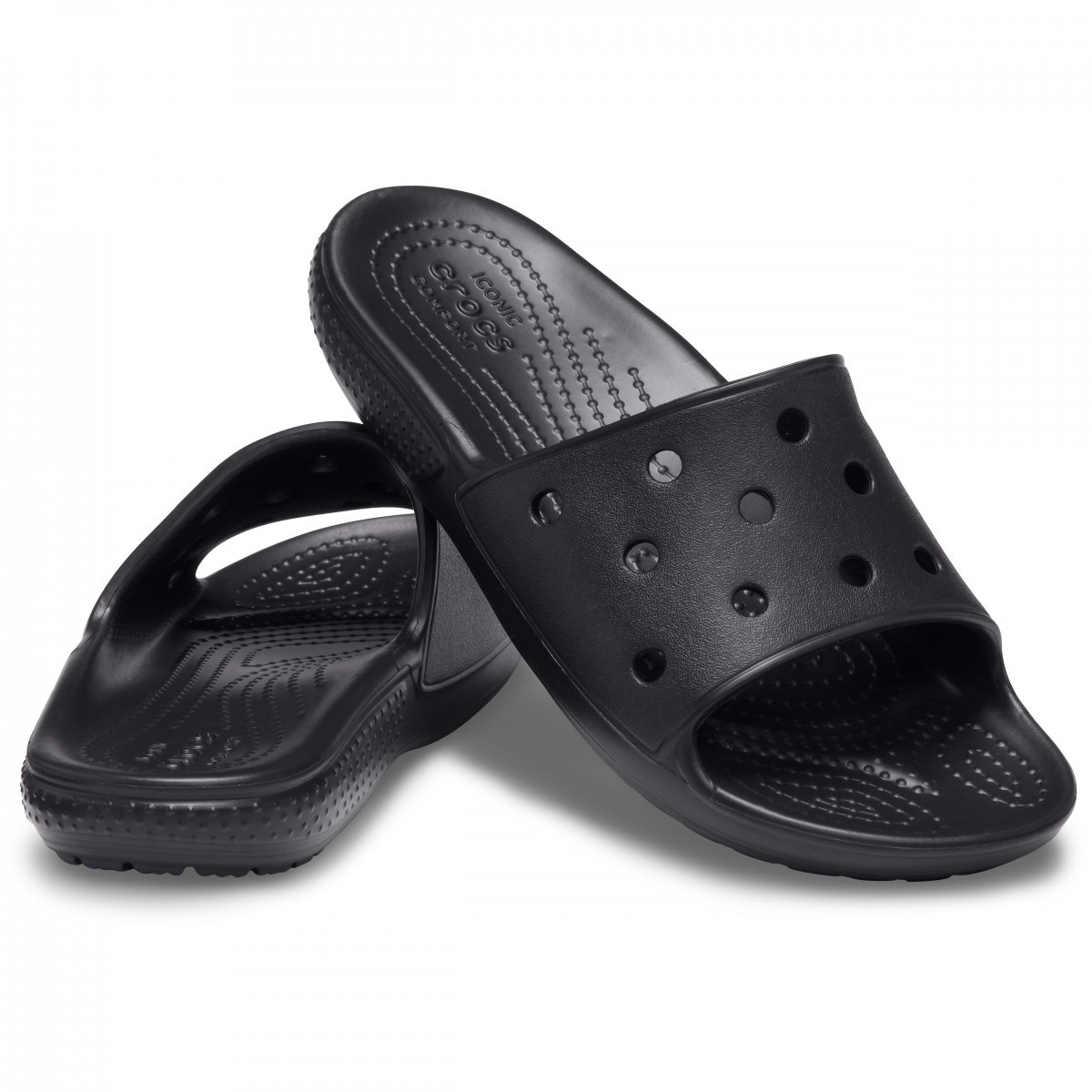 Papuci Kid\'s Classic Crocs Slide Negru - Black - 4 | YEO