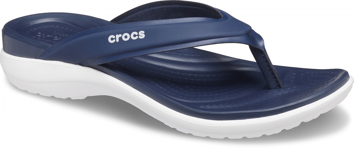 Șlapi Crocs Women\'s Capri V Sporty Flip Albastru - Navy - 1 | YEO