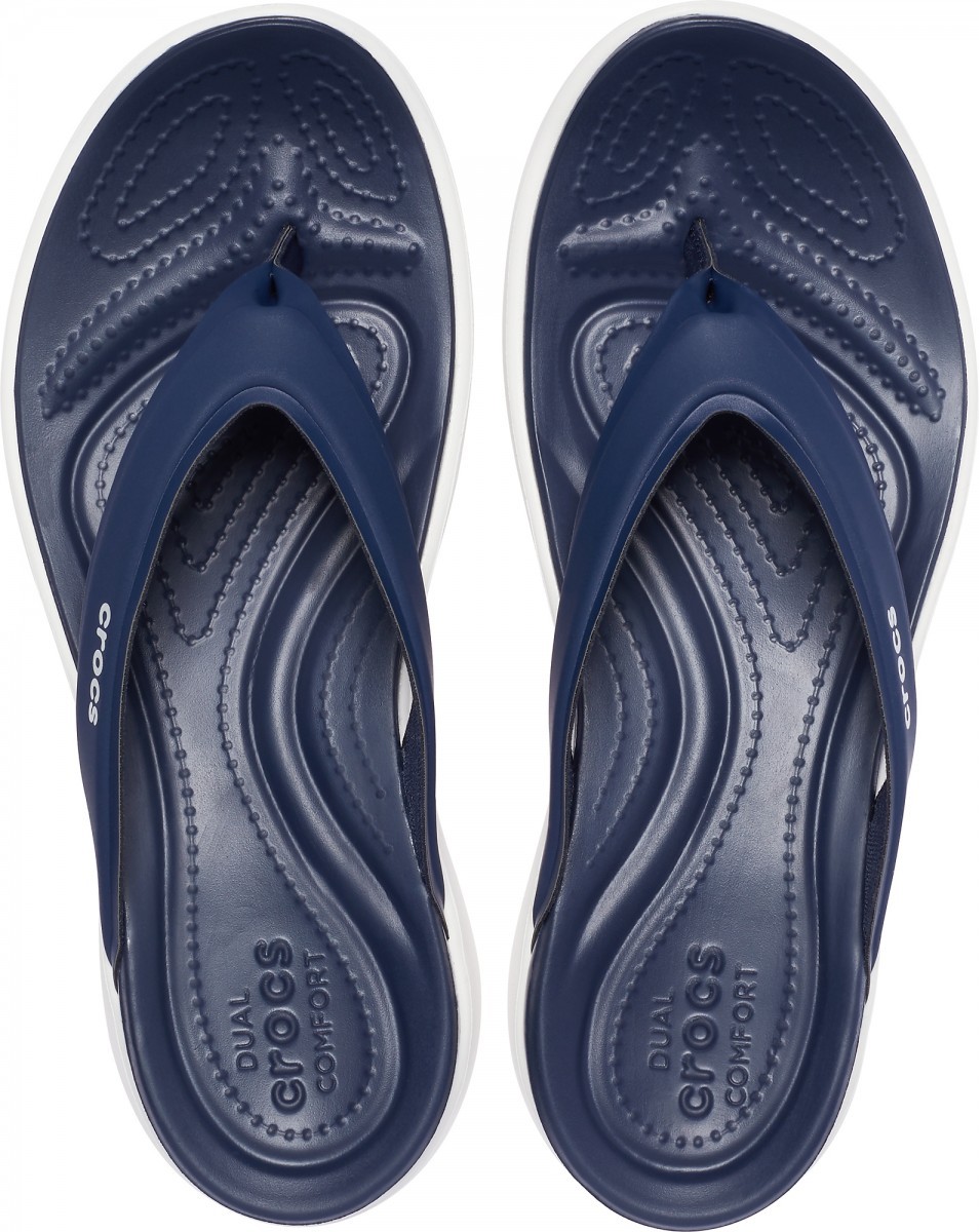 Șlapi Crocs Women\'s Capri V Sporty Flip Albastru - Navy - 2 | YEO