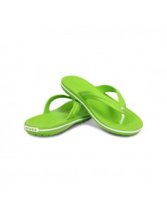 Slapi Crocs Crocband Flip Verde - Volt Green 2
