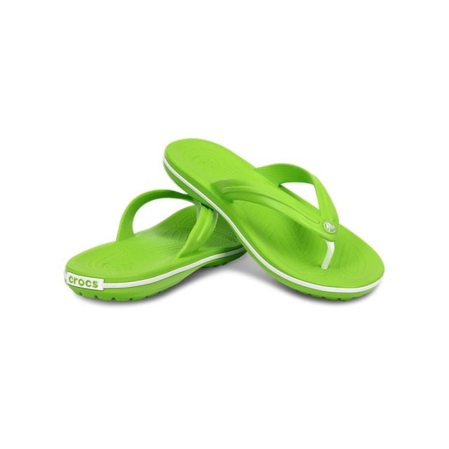 Slapi Crocs Crocband Flip Verde - Volt Green - 1 | YEO