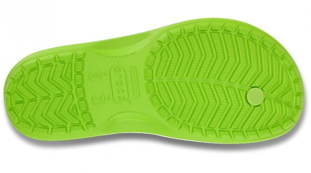 Slapi Crocs Crocband Flip Verde - Volt Green