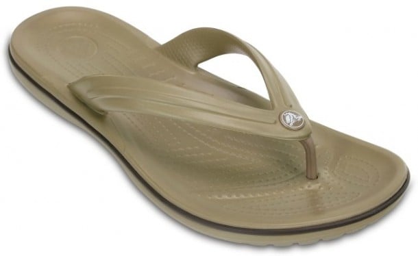 Slapi Crocs Crocband Flip Maro - Khaki - 2 | YEO