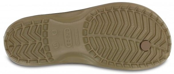 Slapi Crocs Crocband Flip Maro - Khaki - 3 | YEO